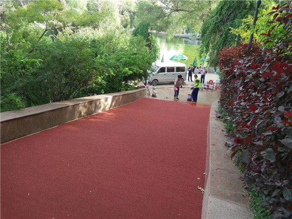 茂名彩色路面施工